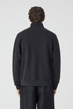 Charger l&#39;image dans la galerie, Closed Sweatshirt Demi Zip Logo Black