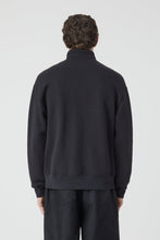 Charger l&#39;image dans la galerie, Closed Sweatshirt Demi Zip Logo Black