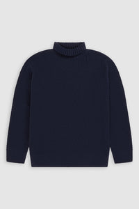 Closed Pull Jumper Col roulé Dark night