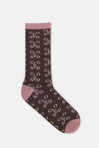 Closed Chaussettes Monogramme Rose
