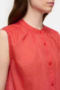 Closed Blouse en Voile de Coton Arabiata