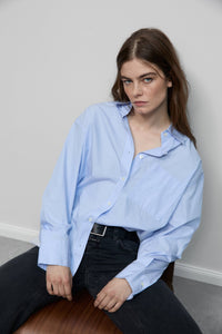 Closed Chemisier en Coton Lazio Blue
