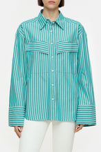 Charger l&#39;image dans la galerie, Closed Chemise Rayée en Coton Meadow Green