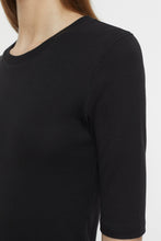 Charger l&#39;image dans la galerie, Closed T-shirt en Coton Modal Noir