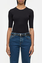 Charger l&#39;image dans la galerie, Closed T-shirt en Coton Modal Black