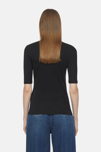 Closed T-shirt en Coton Modal Noir