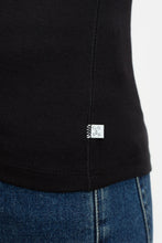 Charger l&#39;image dans la galerie, Closed T-shirt en Coton Modal Black