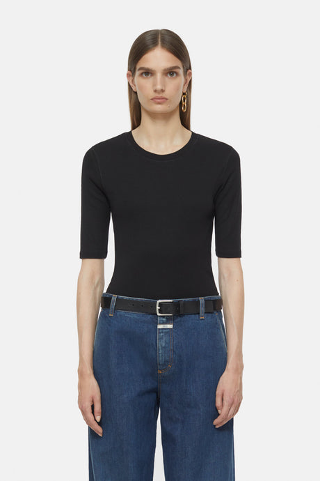 Closed T-shirt en Coton Modal Noir