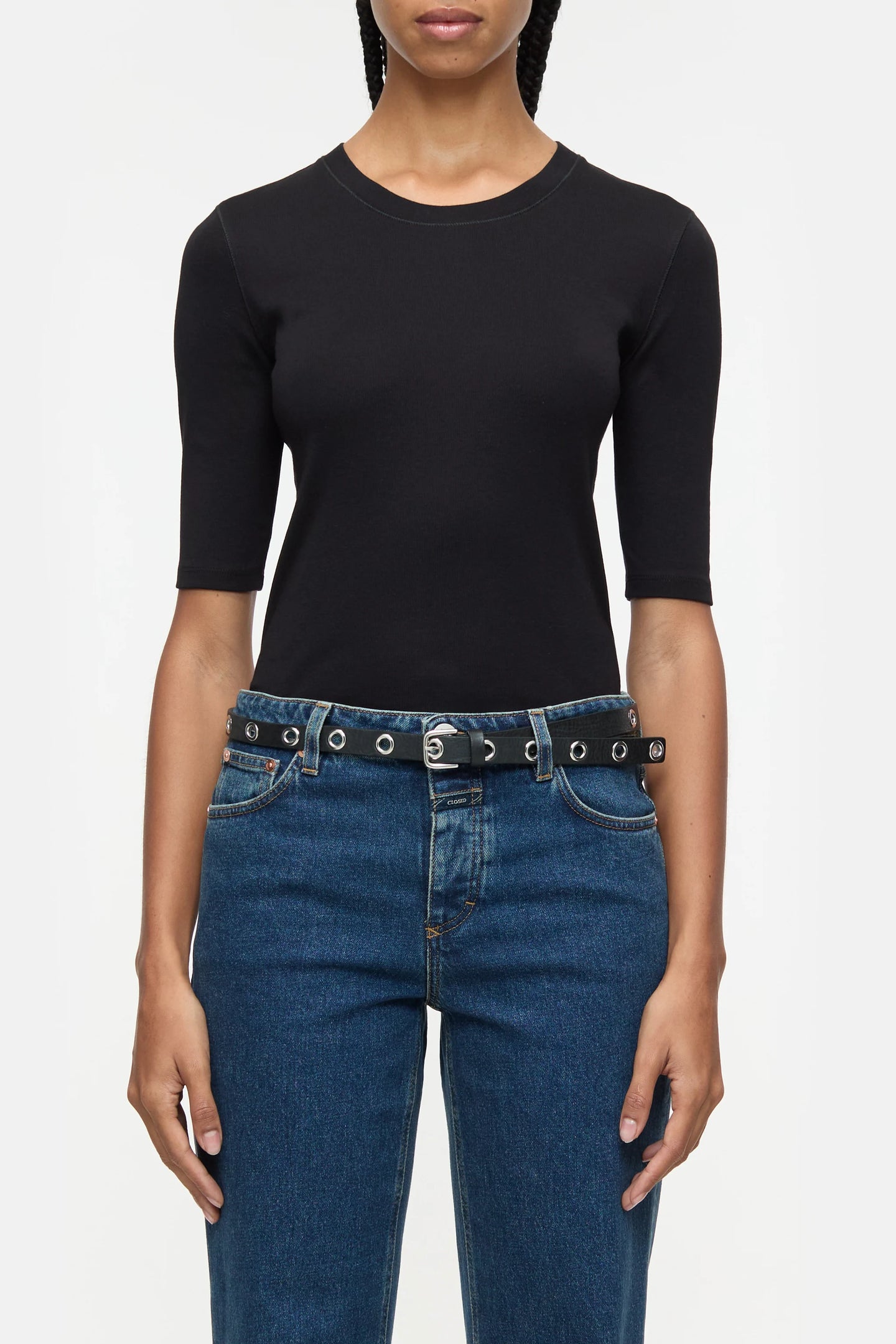 Closed T-shirt en Coton Modal Black