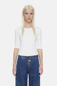 Closed T-shirt en Coton Modal Ivory