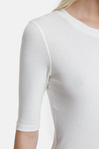 Closed T-shirt en Coton Modal Ivory
