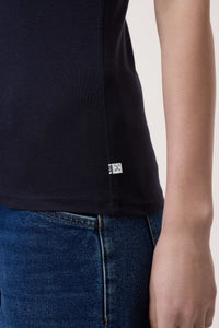 Closed T-shirt en Coton Modal Dark Night