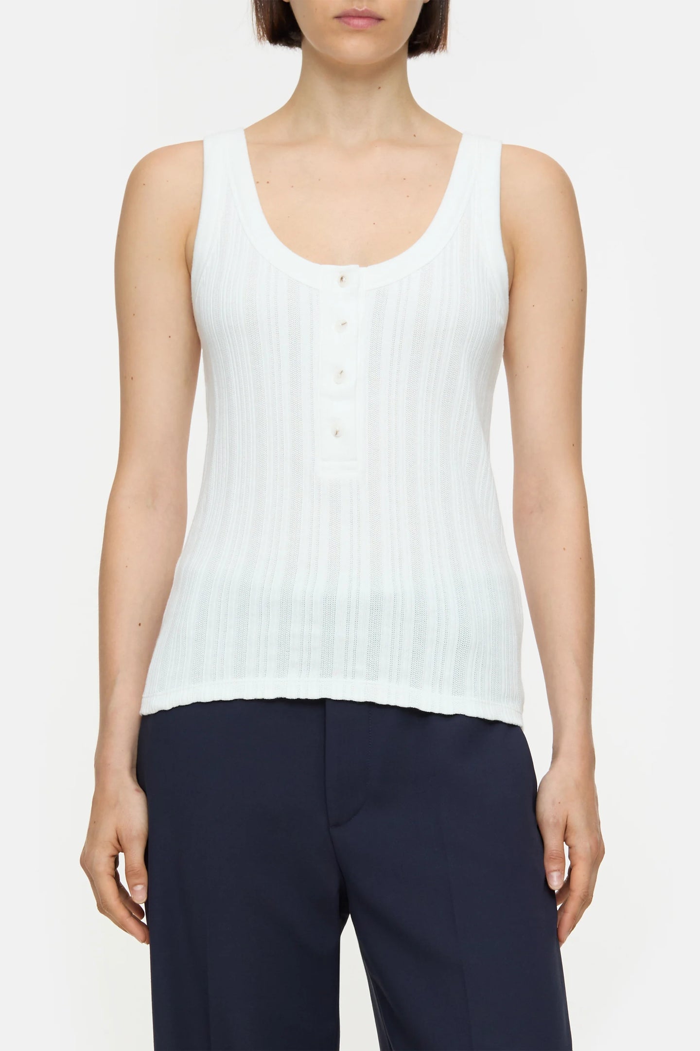 Closed Top en Coton Ivory