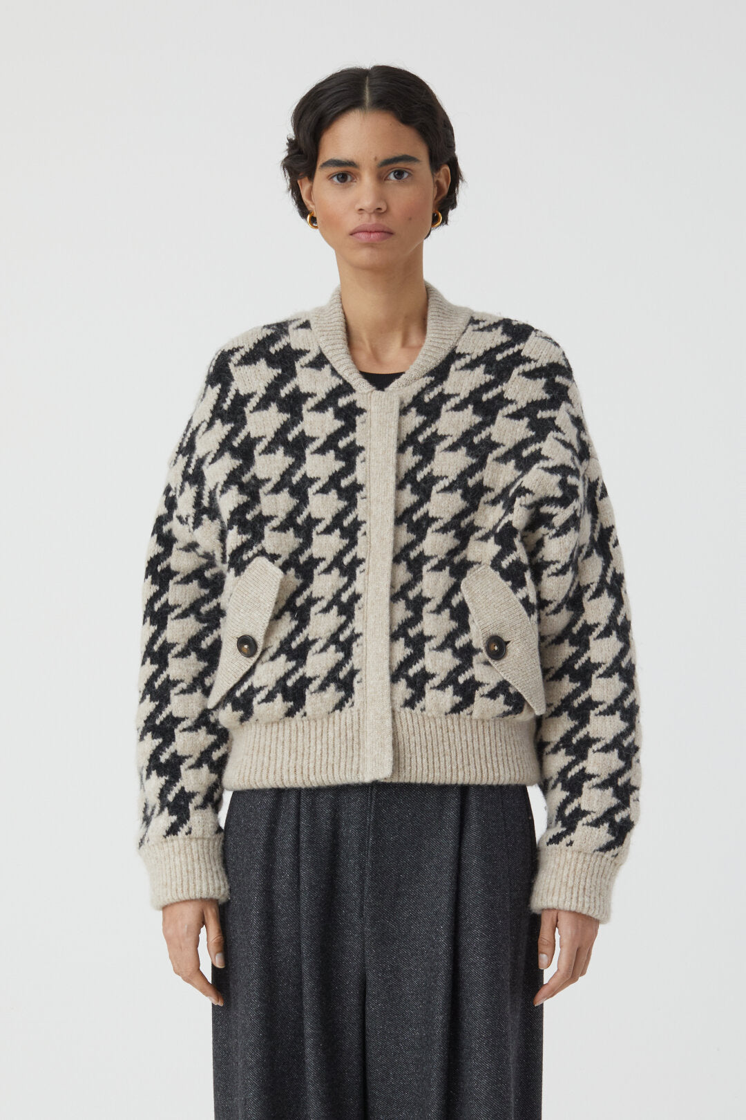 Closed Cardigan en Jacquard Black