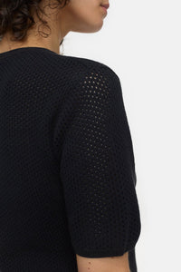 Closed Top en Tricot Black