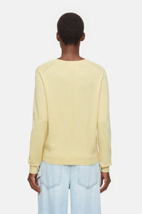 Closed Pull en Maille Fine Calamatta yellow
