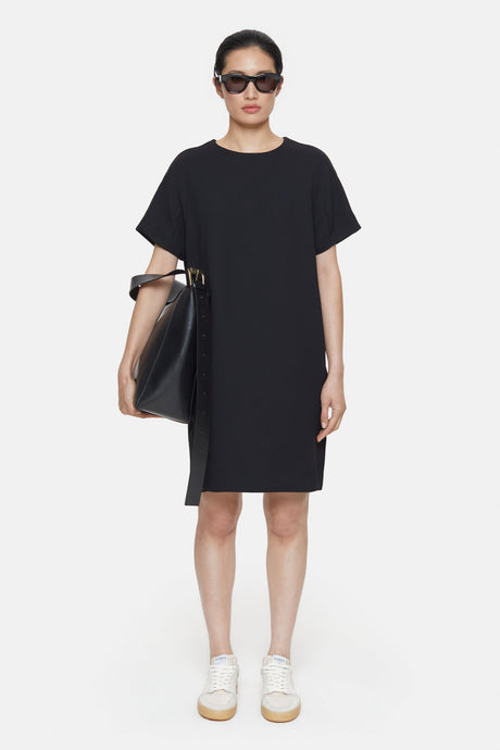 Closed Robe en Tissu Crêpe Noir