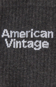 American vintage Chaussettes Mixte Clypsun Anthracite