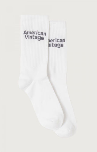 American vintage Chaussettes Mixte Clypsun Blanc