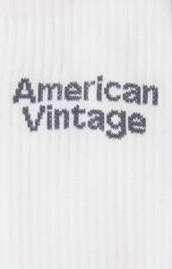 American vintage Chaussettes Mixte Clypsun Blanc