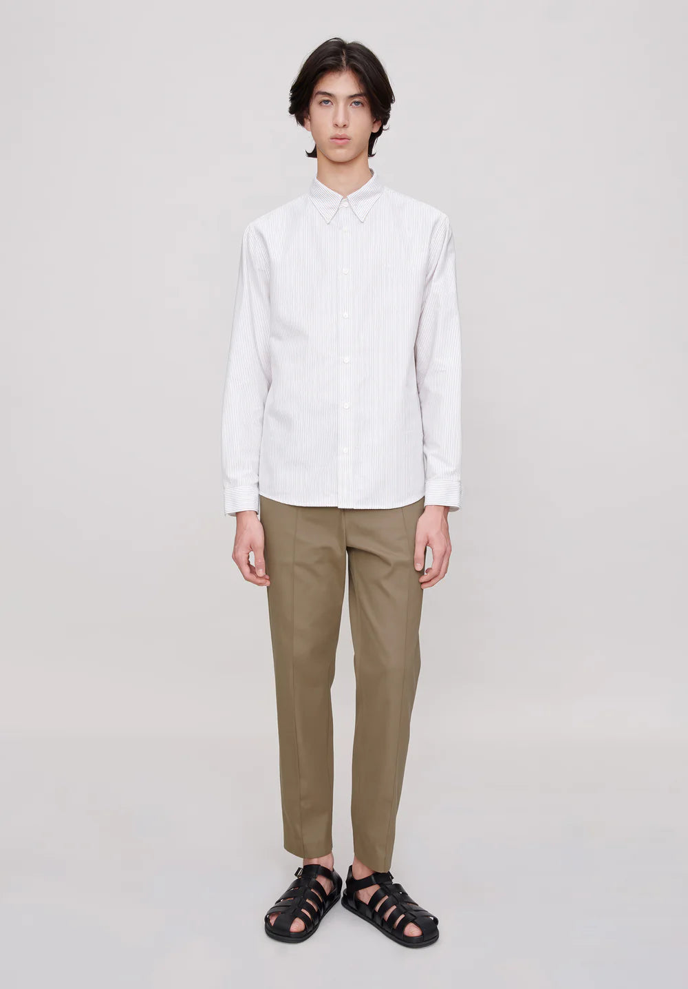 A.P.C. Chemise Greg à Rayures Bordeaux