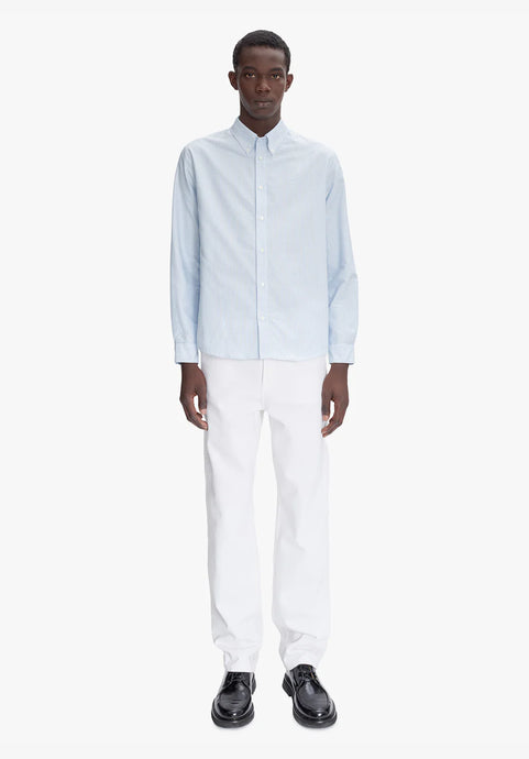 A.P.C. Chemise Greg à Rayures Bleu