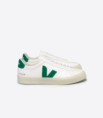 VEJA Campo Chromefree Leather White Emeraude