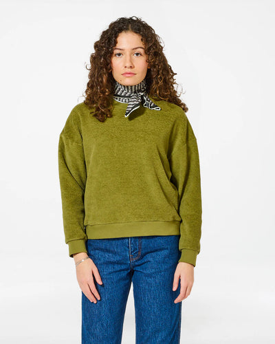 Homecore Sweatshirt Kallos en Bouclette Rosemary Green