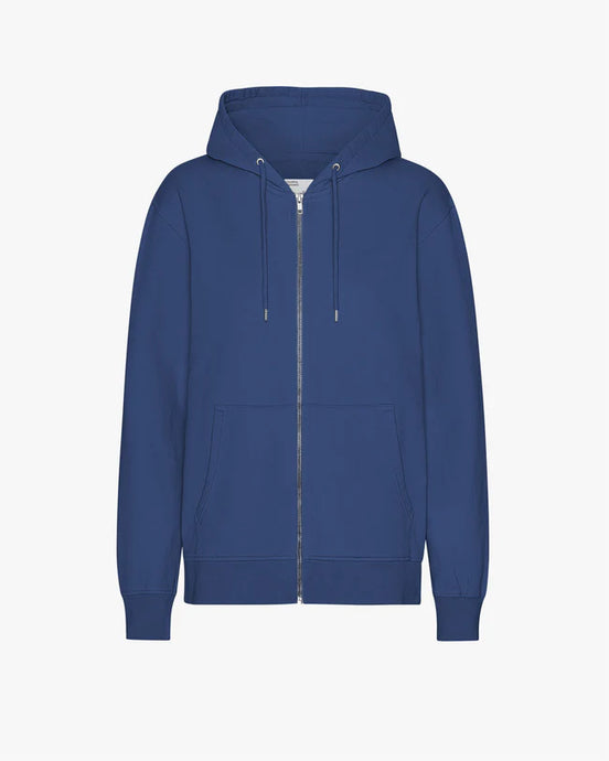 Colorful Standard Hoodie Zip Marine blue