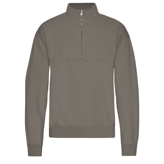 Colorful Standard Quarter Zip Misty Brown