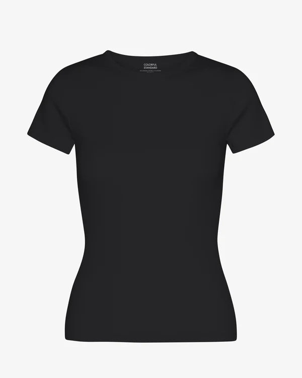 Colorful Standard T-shirt Organic Rib Deep black