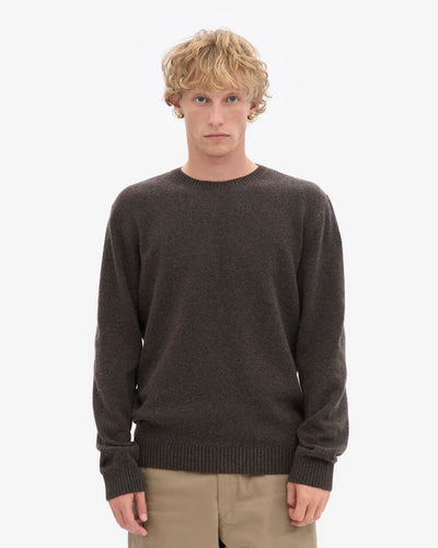 Colorful Standard Pull Classic merino Wool Crew Coffee brown