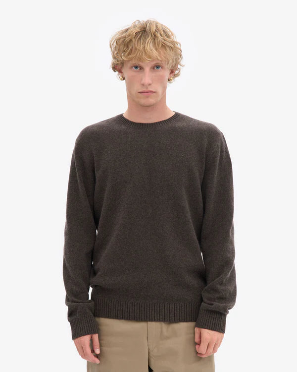 Colorful Standard Pull Classic merino Wool Crew Coffee brown