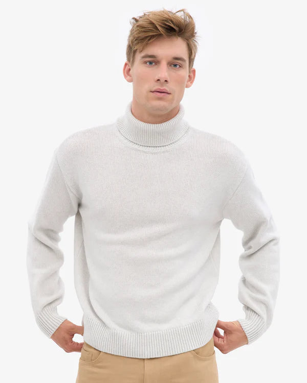 Colorful Standard Turtleneck Classic merino Wool Snow Melange