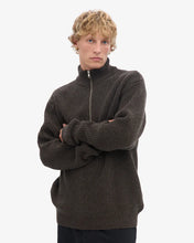 Charger l&#39;image dans la galerie, Colorful Standard Quarter Zip merino Wool Coffee Brown