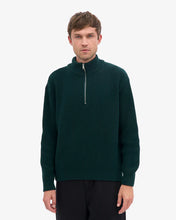 Charger l&#39;image dans la galerie, Colorful Standard Quarter Zip merino Wool Emerald Green