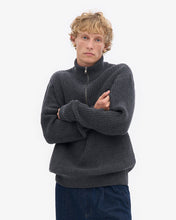 Charger l'image dans la galerie, Colorful Standard Quarter Zip merino Wool Lava Grey