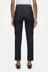 Closed Jean Pedal Pusher Dark Blue