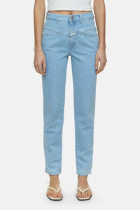 Closed Jean Pedal Pusher Light blue