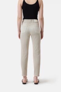 Closed Jean Pedal Pusher Relaxed Soft Beige