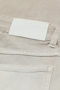 Closed Jean Pedal Pusher Relaxed Soft Beige