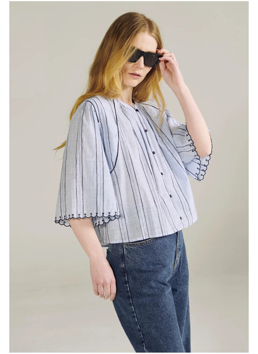 Bellepiece Blouse New Heraklion Light Blue