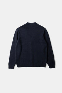 Edmmond Studios Cardigan Duck Patch en Laine Navy