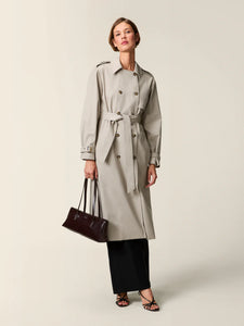 Rouje Trench Ezra Long en Coton Mastic