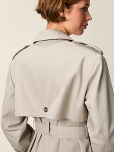 Rouje Trench Ezra Long en Coton Mastic