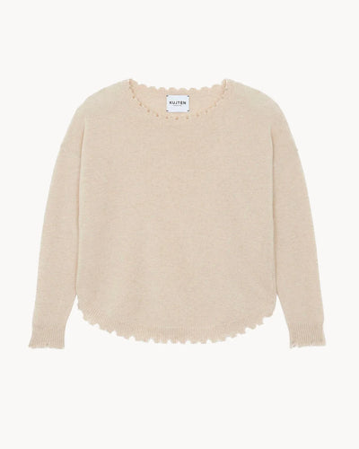 Kujten Pull Mela Cachemire Col Rond Organic
