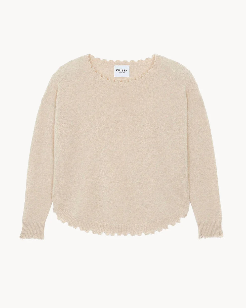 Kujten Pull Mela Cachemire Col Rond Organic