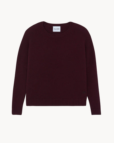Kujten Pull Romelie en Cachemire Bordeaux
