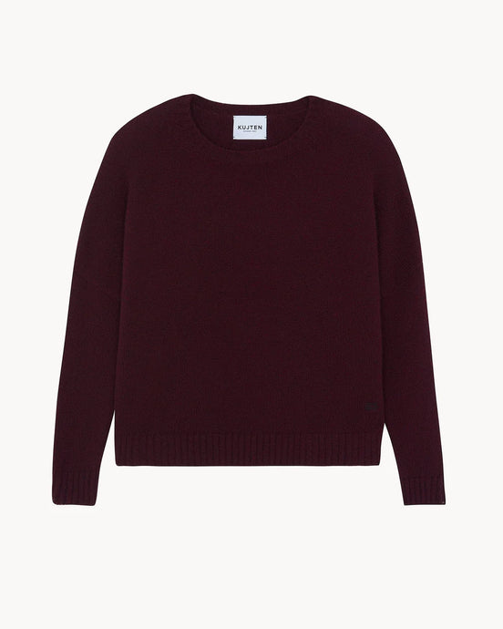 Kujten Pull Romelie en Cachemire Bordeaux