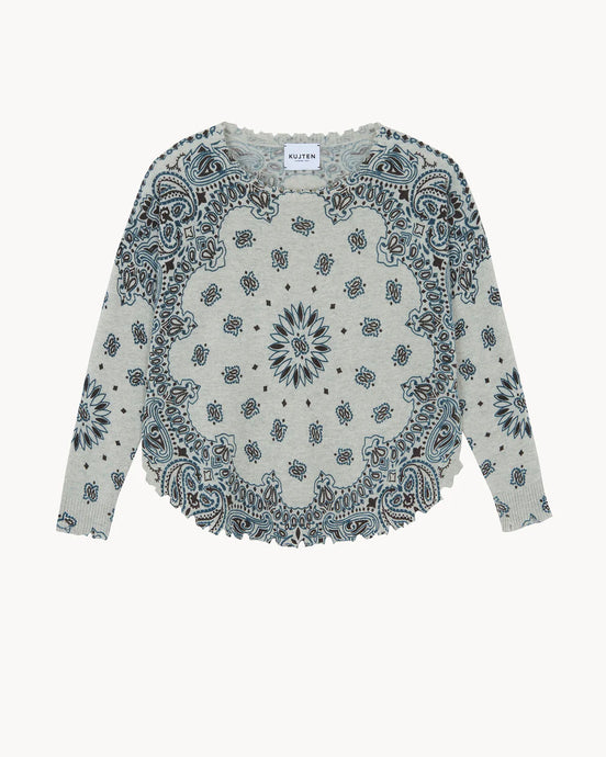 Kujten Pull Mela Western en Cachemire Bouleau